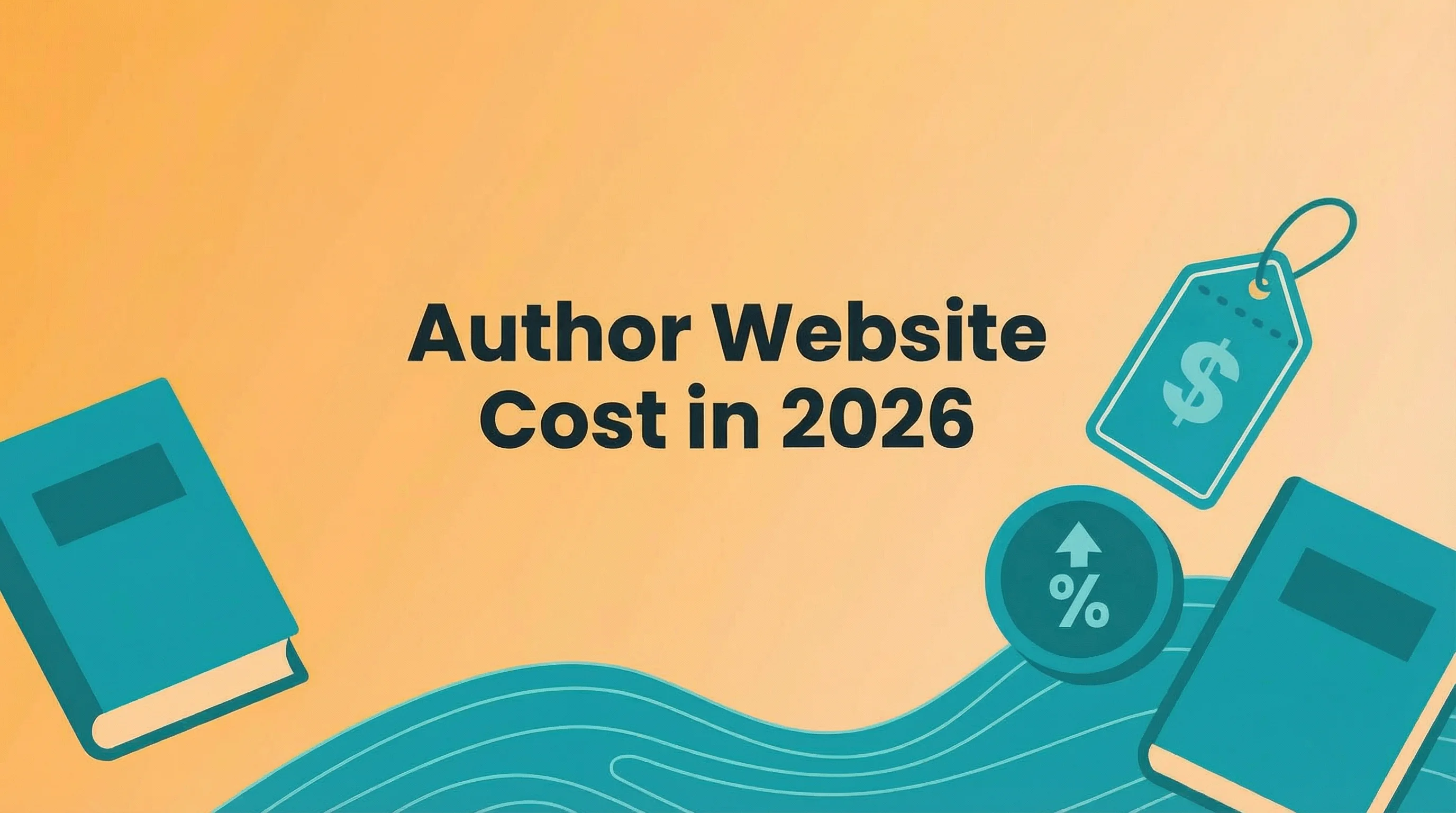 Cost breakdown chart comparing author website platforms in 2026
