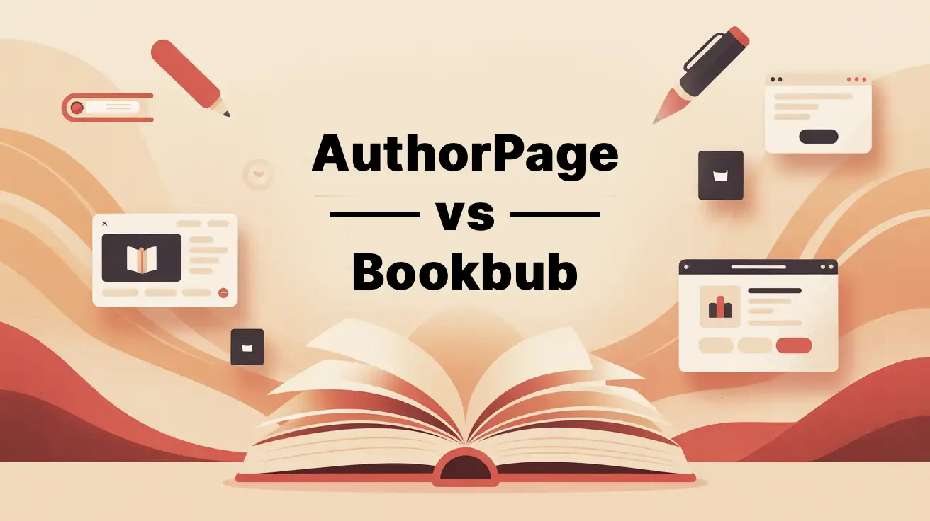 AuthorPage vs BookBub Author Websites comparison for indie authors