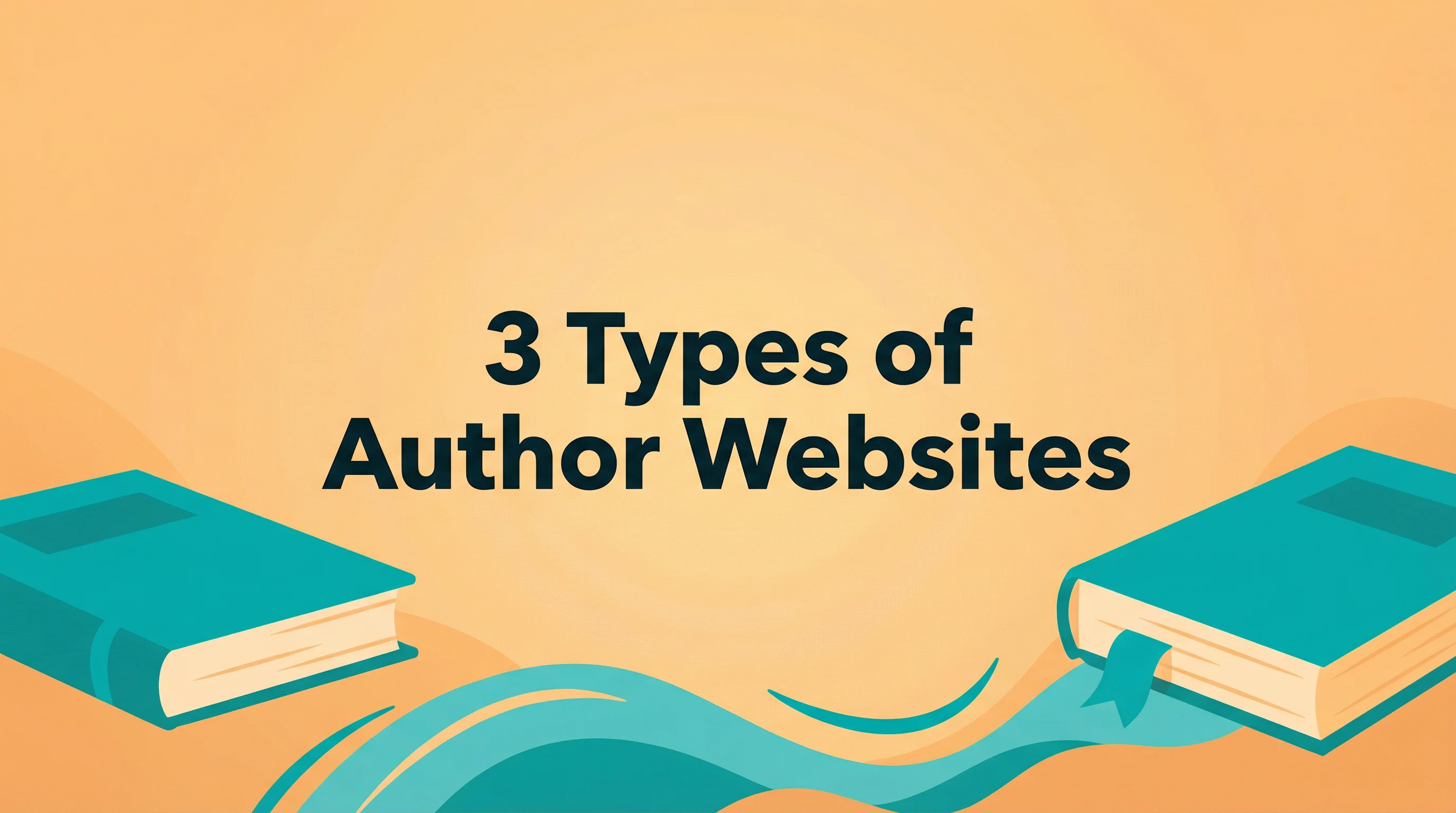 Three types of author websites compared: self-hosted WordPress, managed Squarespace, and automated AuthorPage
